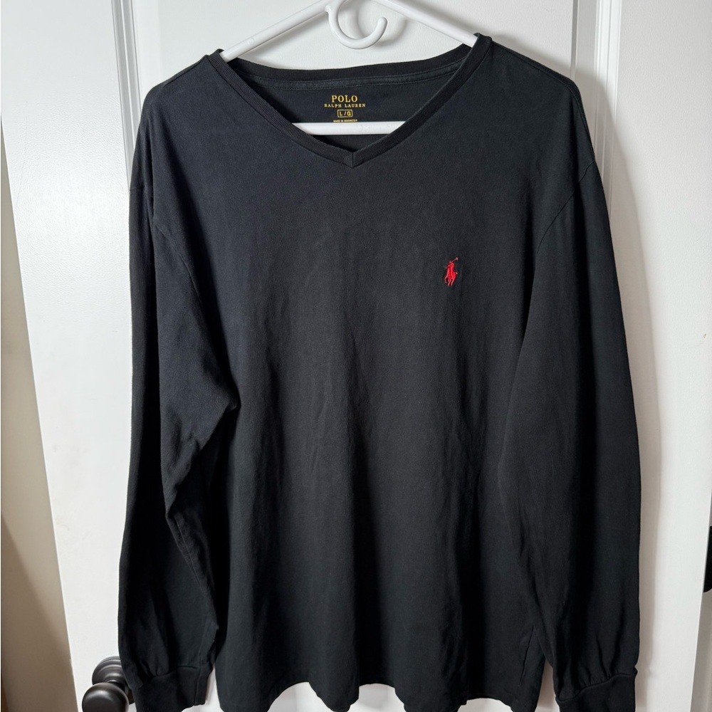 Polo Ralph Lauren Large V-Neck Long Sleeve-Timeless Style, Excellent Condition